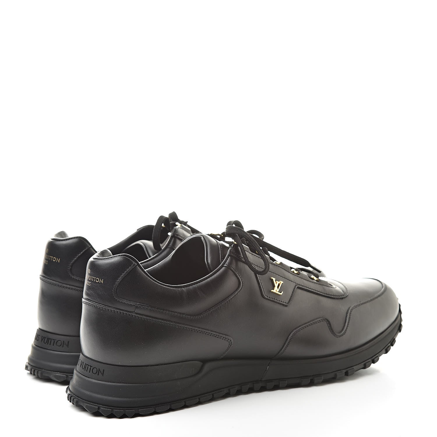 Louis Vuitton Calfskin Run Away Sneakers 12 Black 4 of 12