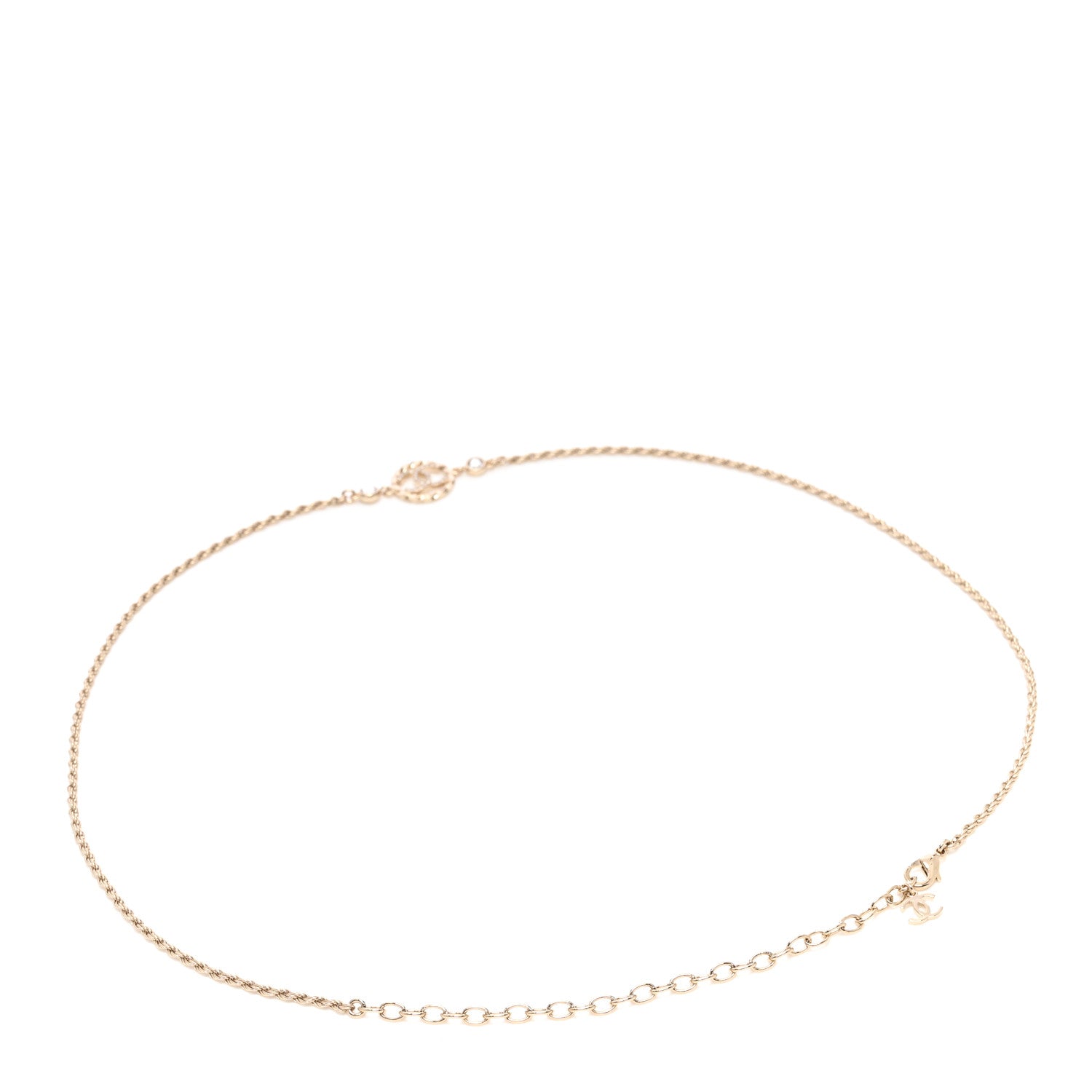 Chanel Metal Crystal CC Chain Belt Gold 2 of 4