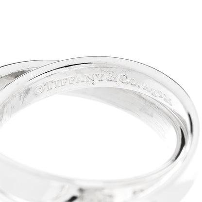 Tiffany Sterling Silver 1837 Interlocking Circles Ring 54 7 4 of 4