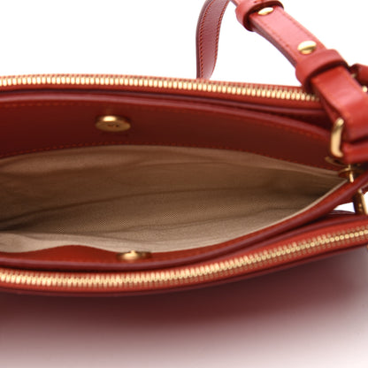 Chloe Calfskin Suede Mini Roy Bag Earthy Red 5 of 9