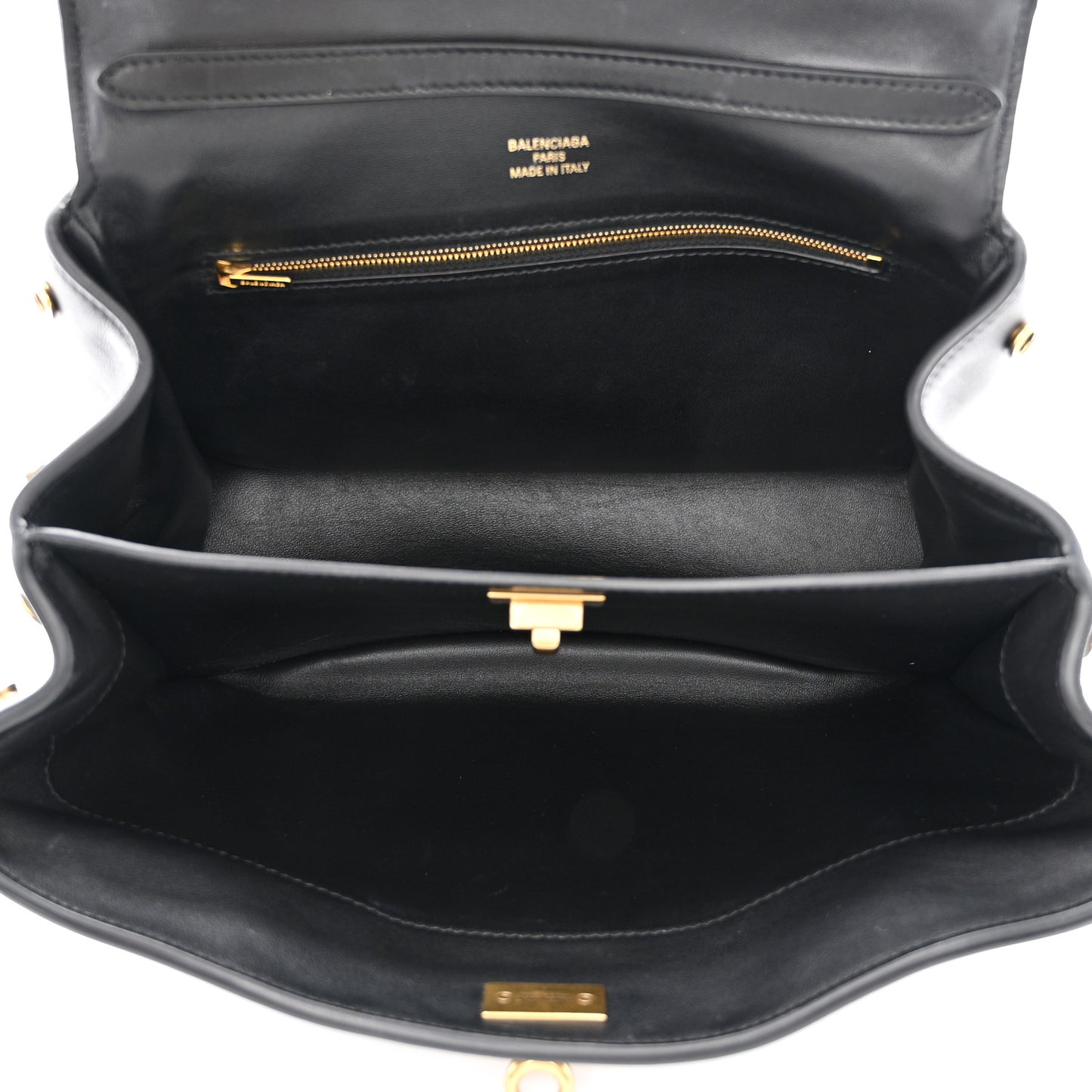 Natural Smooth Calfskin Small Rodeo Top Handle Handbag Black