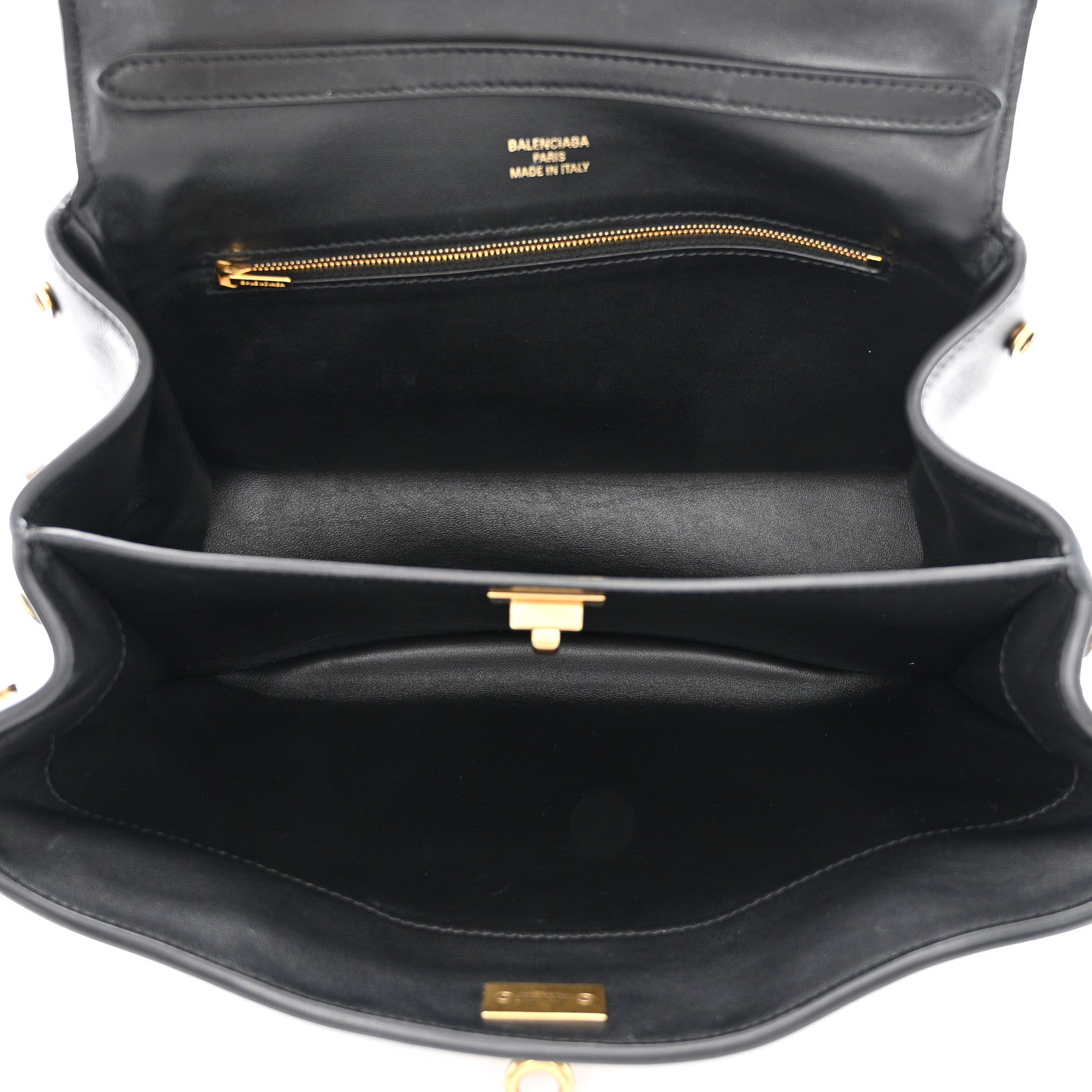 Balenciaga Natural Smooth Calfskin Small Rodeo Top Handle Handbag Black 5 of 11