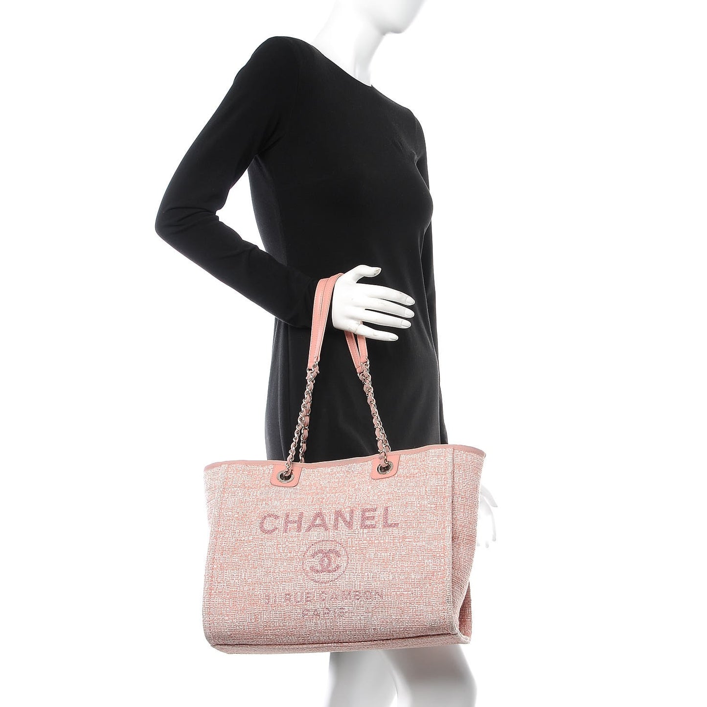 Canvas Deauville Small Tote Pink