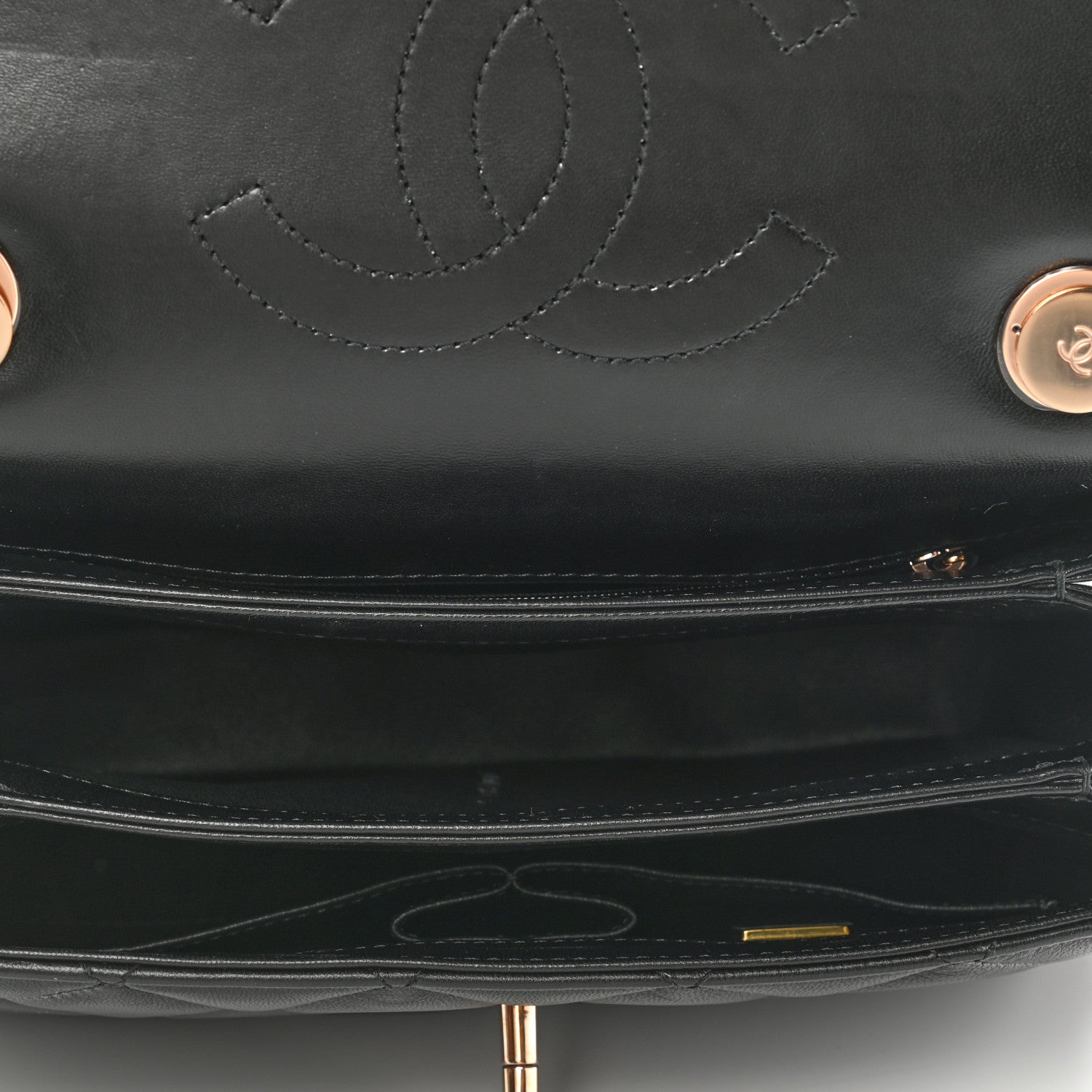 Chanel Lambskin Quilted Small Trendy CC Dual Handle Flap Bag Black 4 of 11