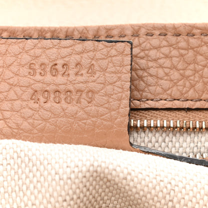 Gucci Pebbled Calfskin Medium Soho Flap Crossbody Camelia 7 of 10