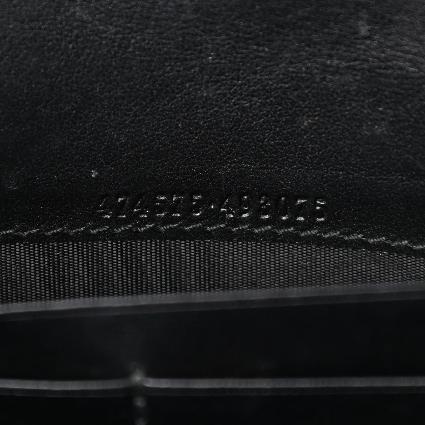 Calfskin Matelasse GG Marmont Chain Wallet Black