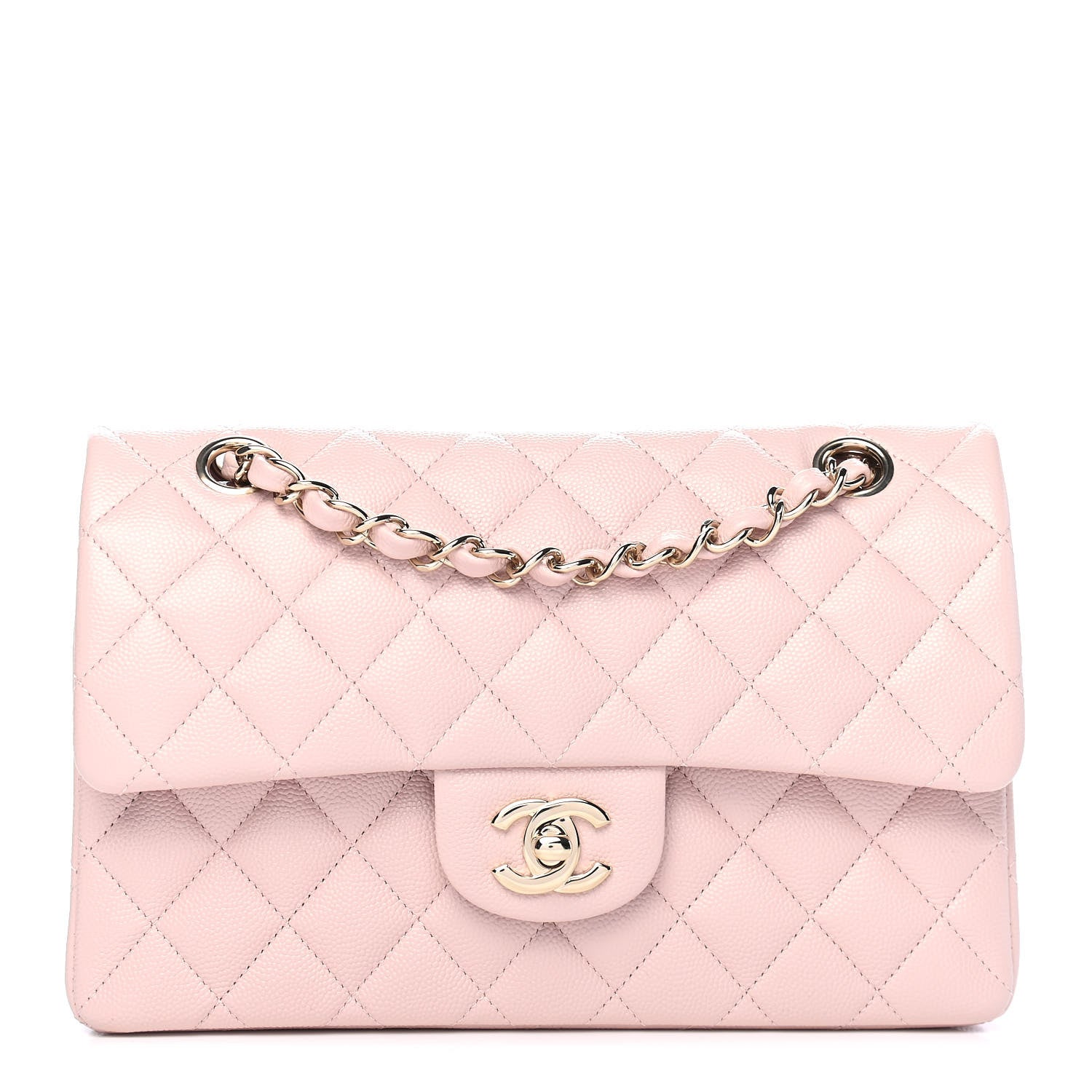 Chanel Caviar Quilted Small Double Flap Light Pink 1 of 9