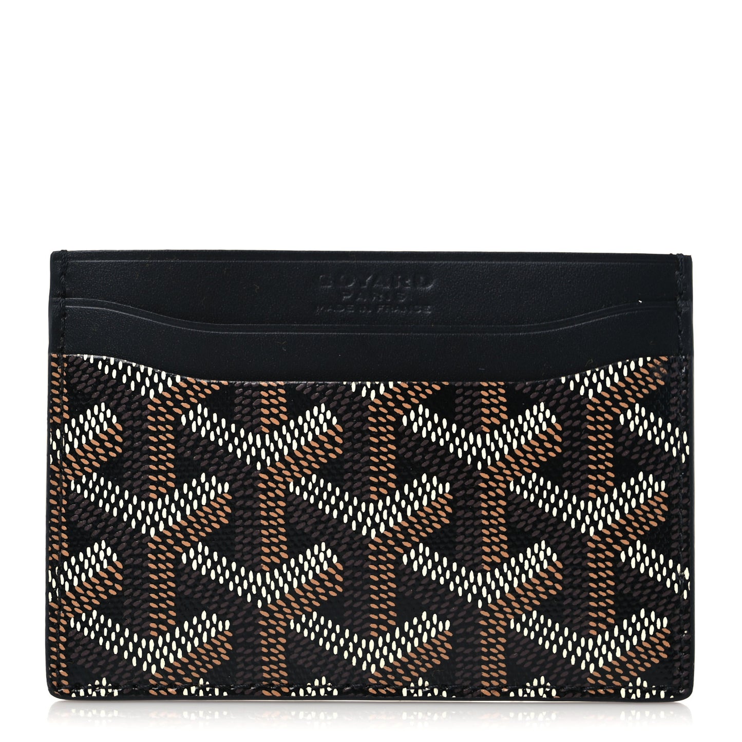 Goyardine Saint Sulpice Card Holder Black