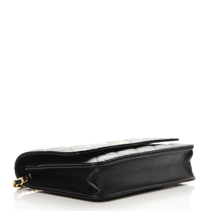 Chanel Caviar Quilted Wallet On Chain WOC Black 4 of 9