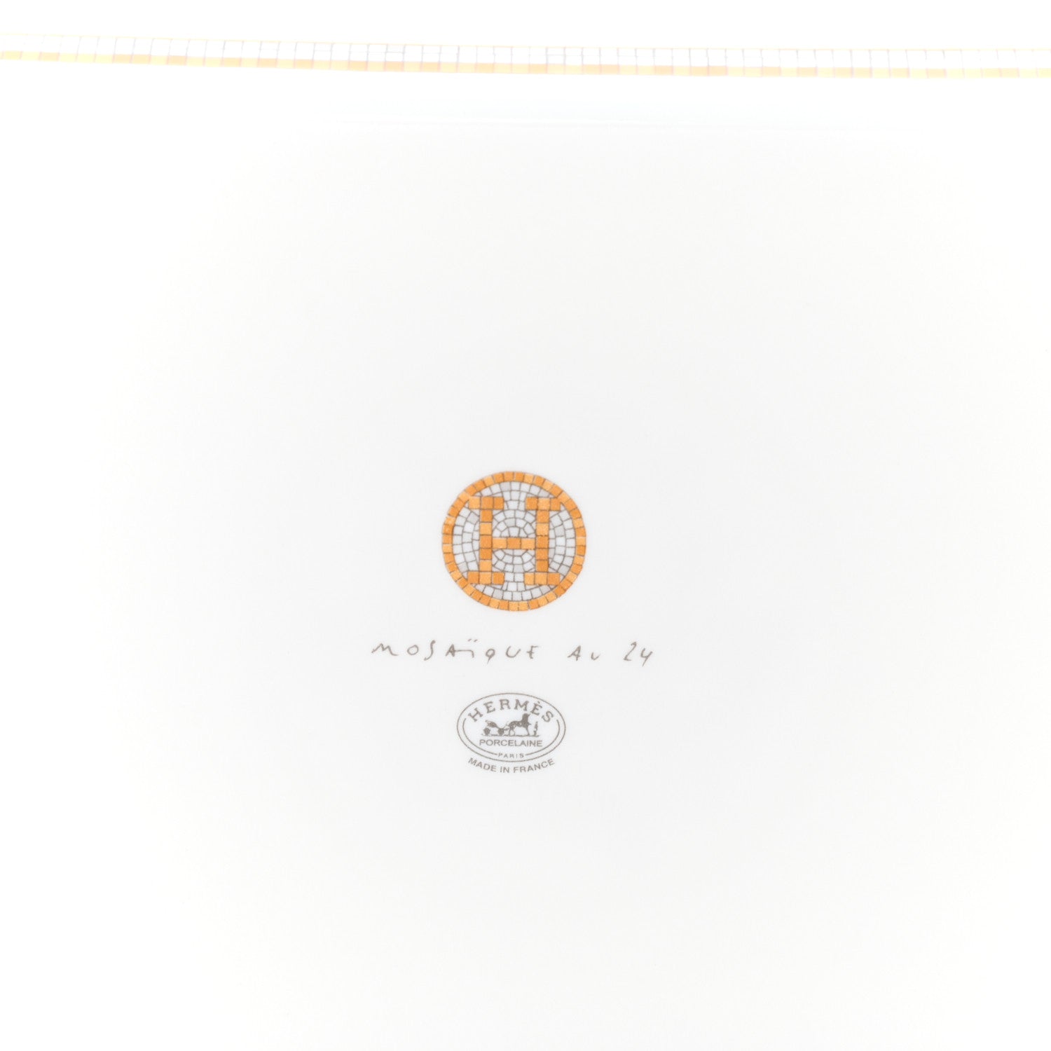 Hermes Porcelain Mosaique au 24 Sushi Plate 4 of 4