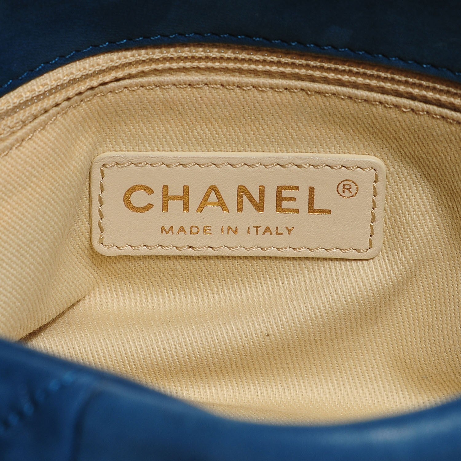 Chanel Iridescent Calfskin Chic Quilt Small Flap Dark Blue 6 of 8