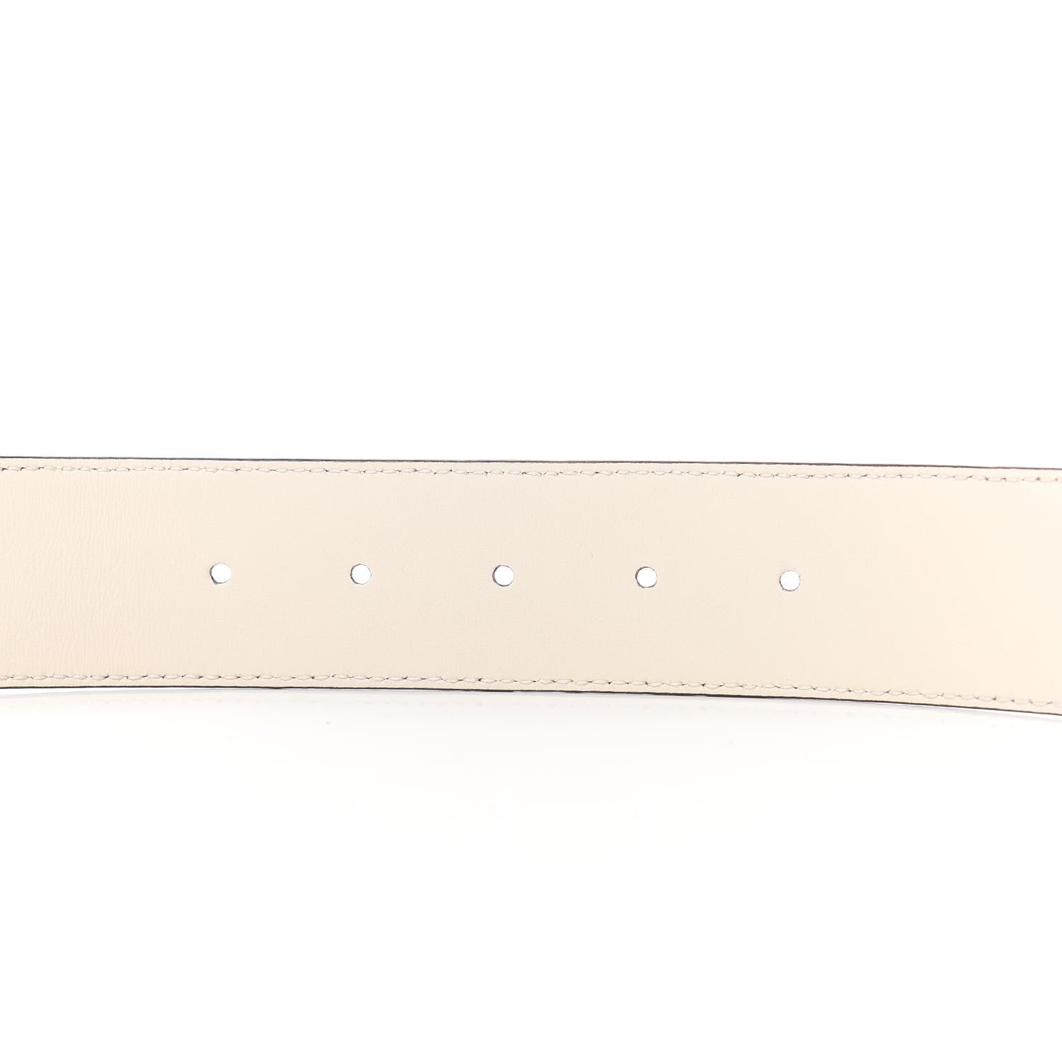Gucci Calfskin Double G 40mm Belt 70 28 Mystic White 5 of 6