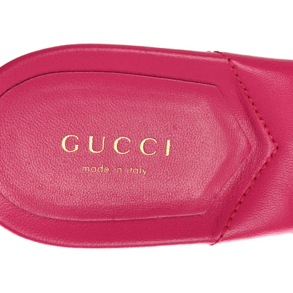 Gucci Nappa Matelasse GG Marmont 75mm Slide Sandals 36 Box Pink 38 Box Pink 9 of 13