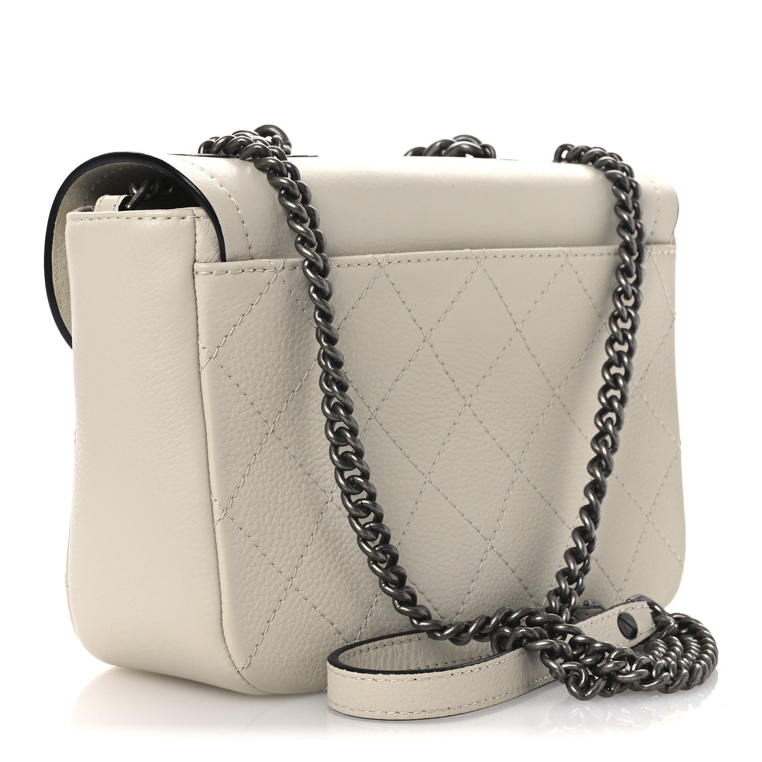 Chanel Grained Calfskin Archi Chic Flap Ivory 3 of 11