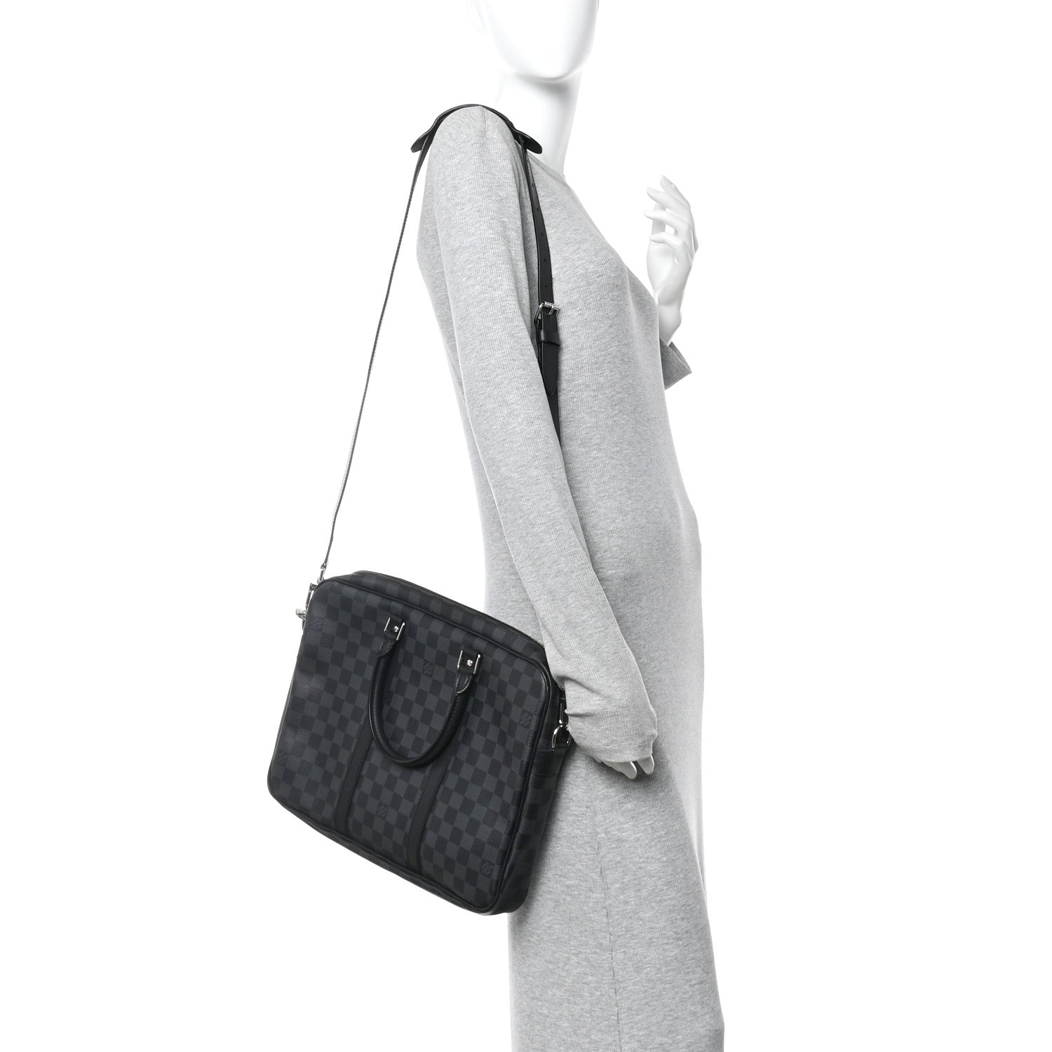 Louis Vuitton Damier Graphite Porte Documents Voyage PM 2 of 9