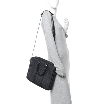 Louis Vuitton Damier Graphite Porte Documents Voyage PM 2 of 9