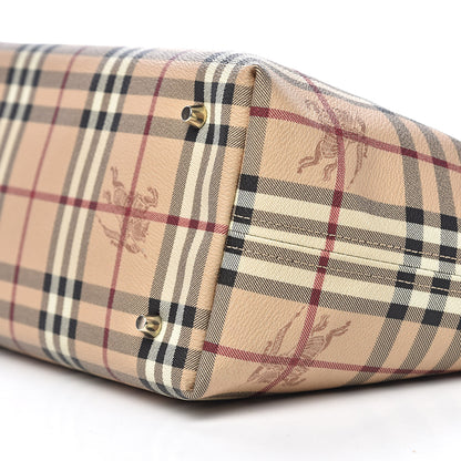 Burberry Haymarket Check Tote Chocolate 11 of 12
