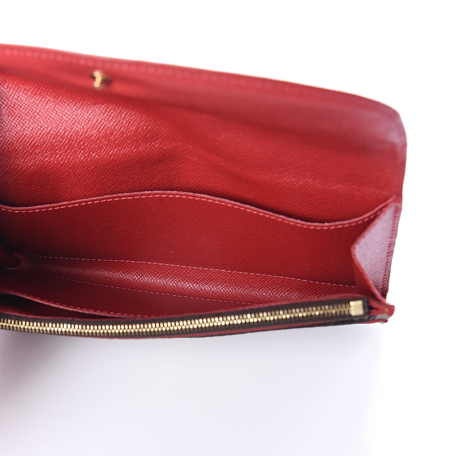 Louis Vuitton Damier Ebene Caissa Wallet Cherry 4 of 5