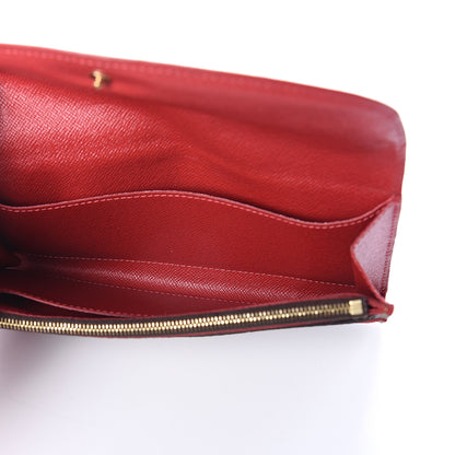 Louis Vuitton Damier Ebene Caissa Wallet Cherry 4 of 5