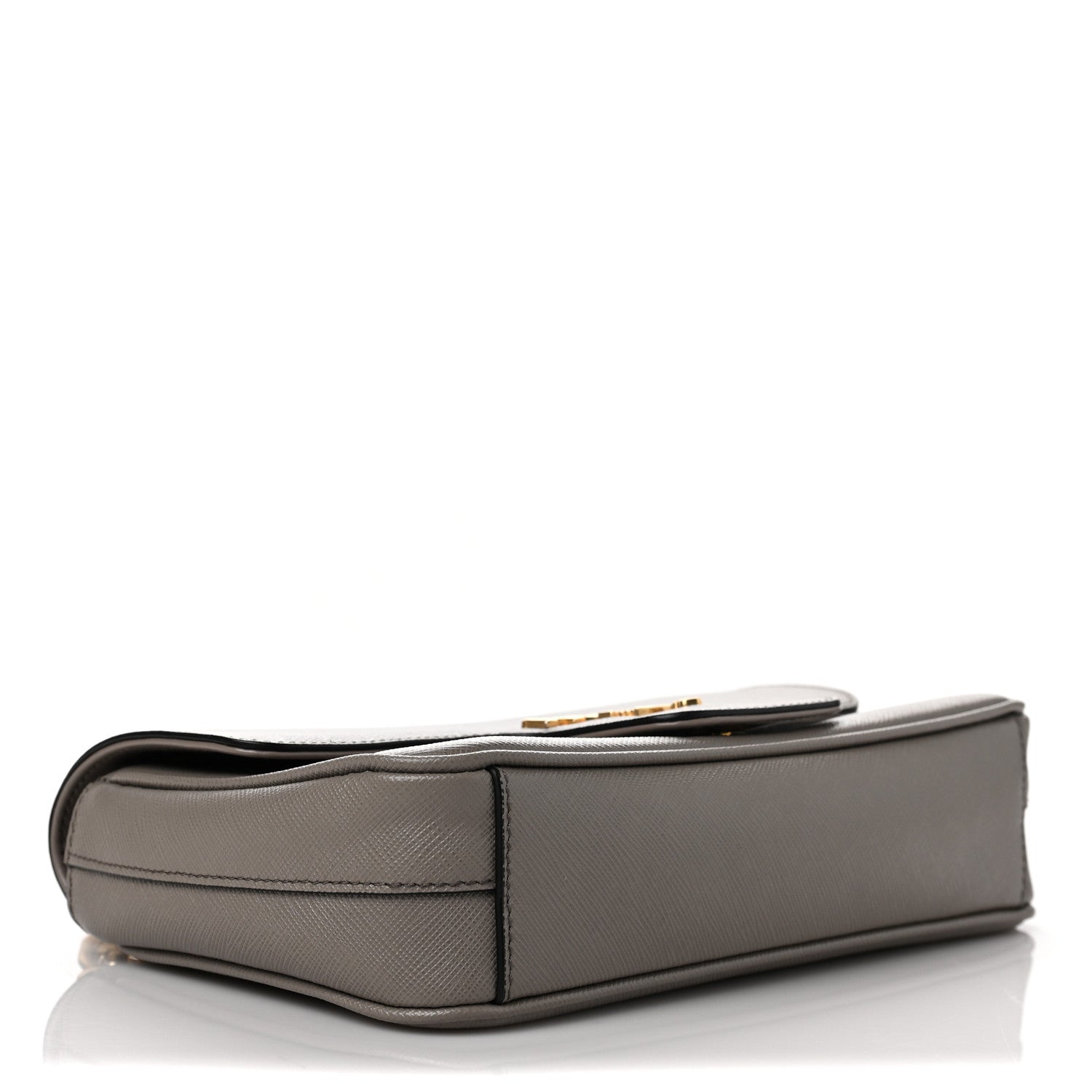 Prada Saffiano Flap Shoulder Bag Argilla 3 of 8