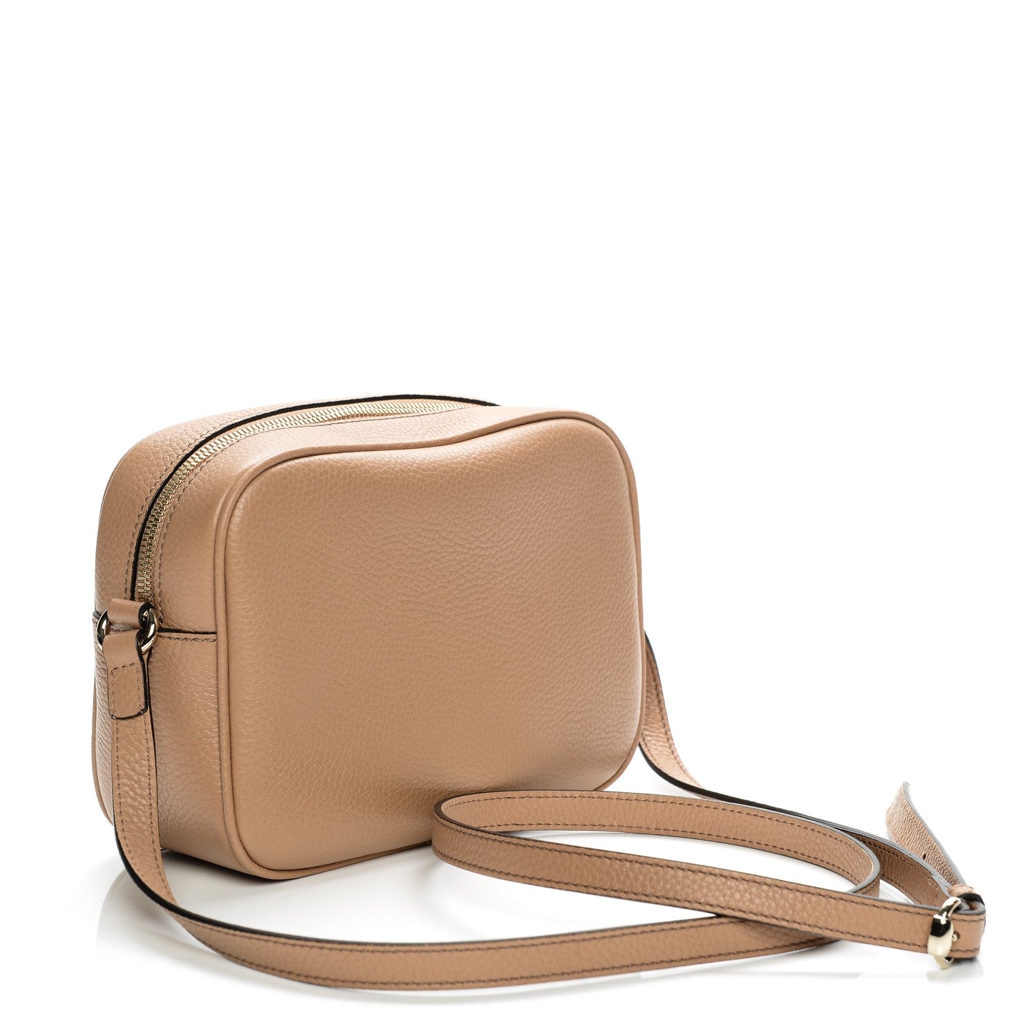 Gucci Pebbled Calfskin Small Soho Disco Bag Camelia 3 of 7