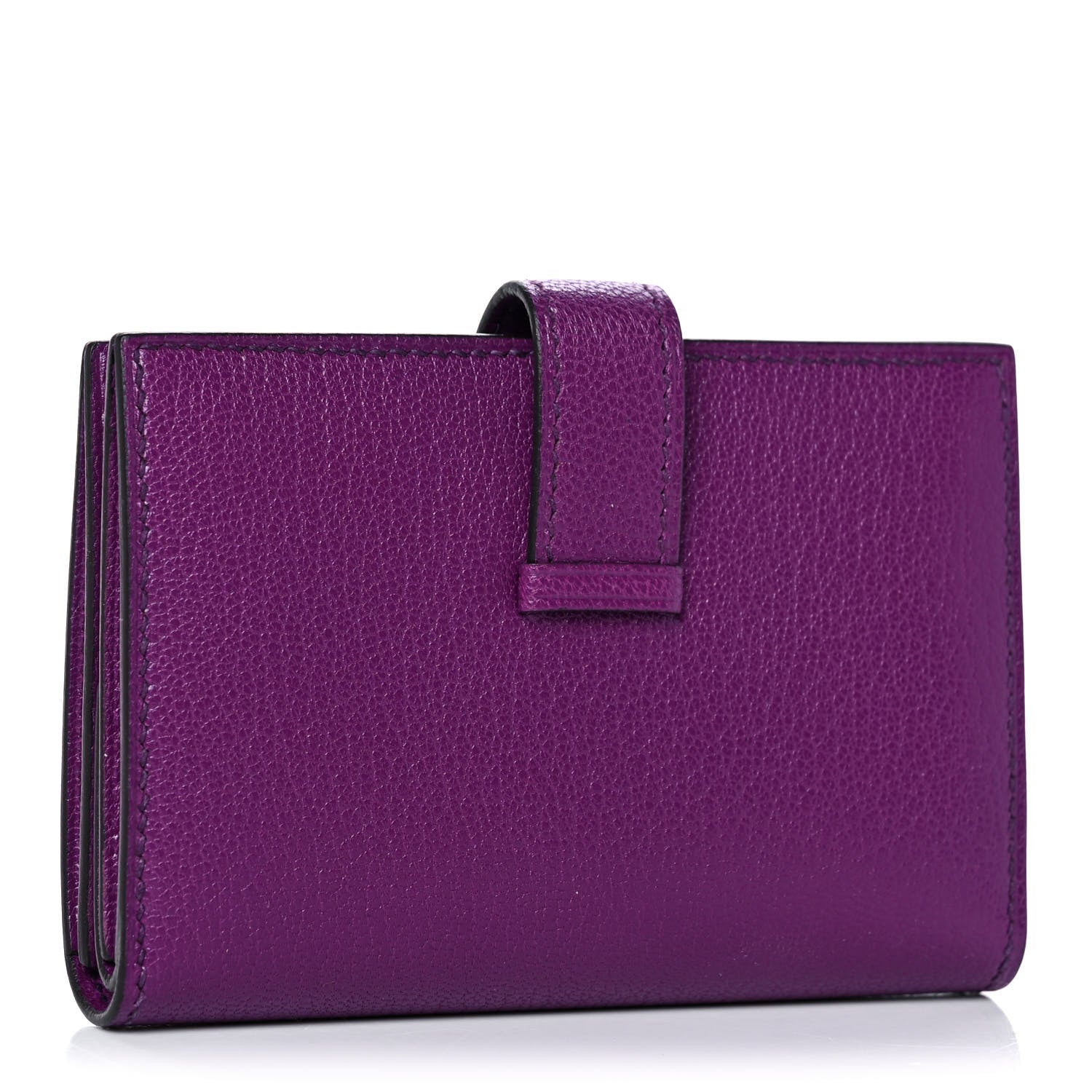 Hermes Chevre Mysore Mini Bearn Wallet Anemone 3 of 10