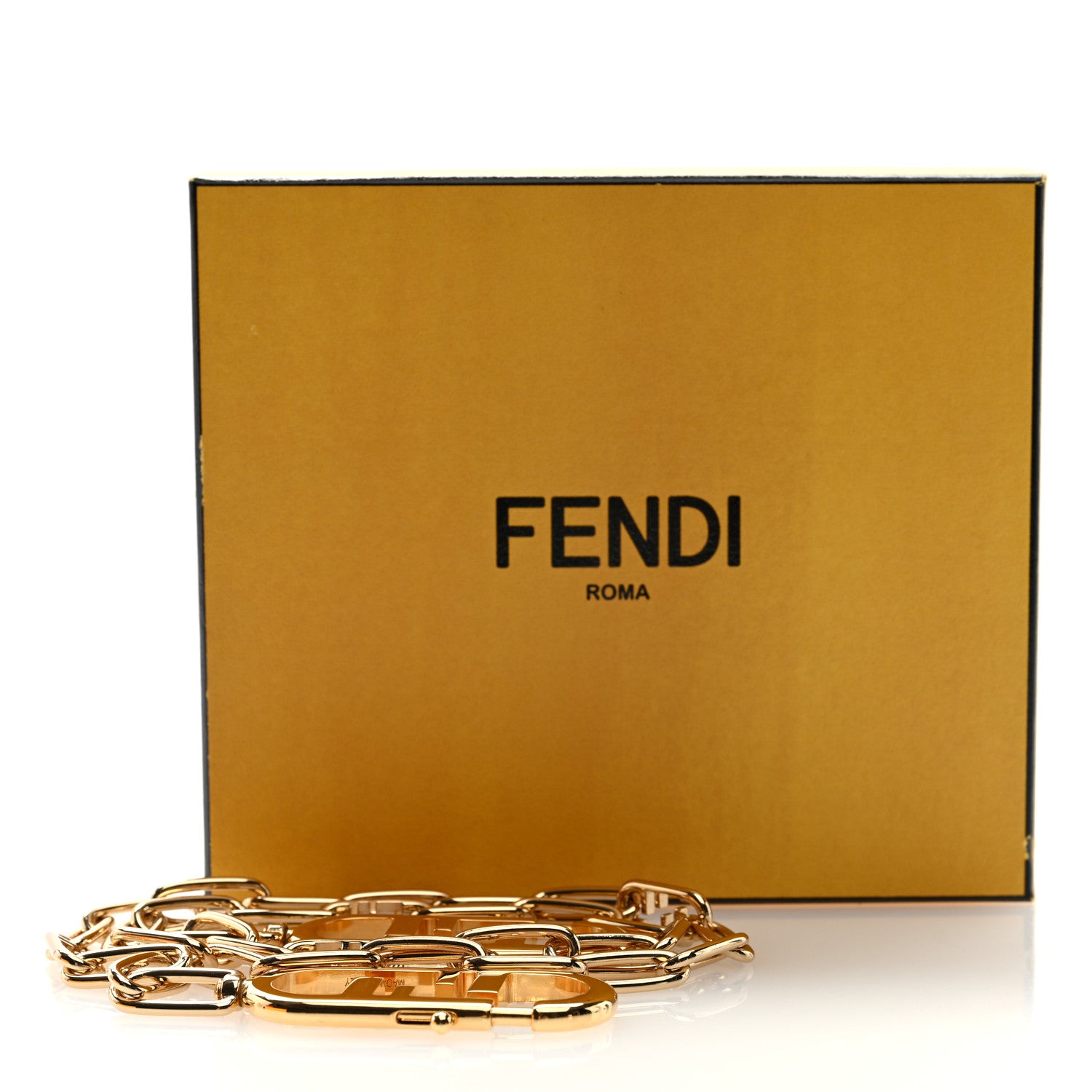 Fendi Metal O'Lock Strap You Gold 4 of 4