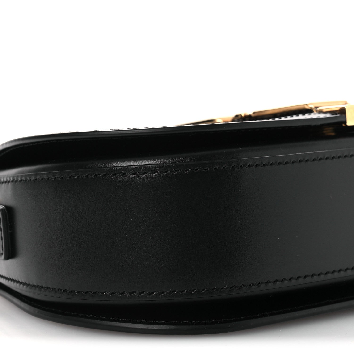 Versace Calfskin Medium Greca Goddess Shoulder Bag Black 9 of 10