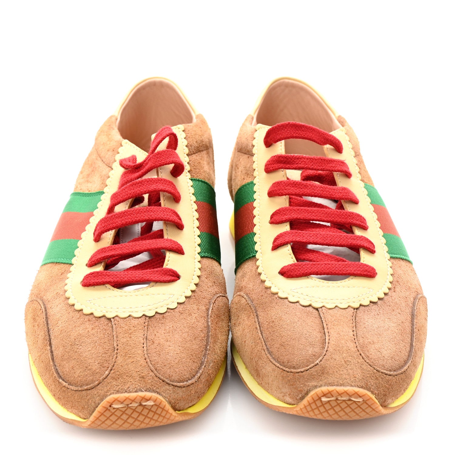 Gucci Suede Web Mens Rocket Sneakers 8 Nocciola Burro 3 of 10