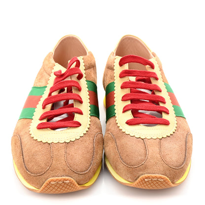 Gucci Suede Web Mens Rocket Sneakers 8 Nocciola Burro 3 of 10