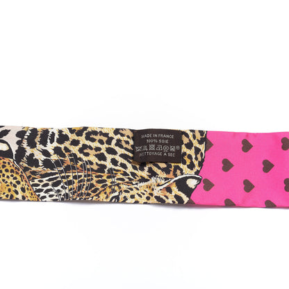 Hermes Silk Jungle Love Love Twilly Rose Vif Bleu Roy 3 of 4