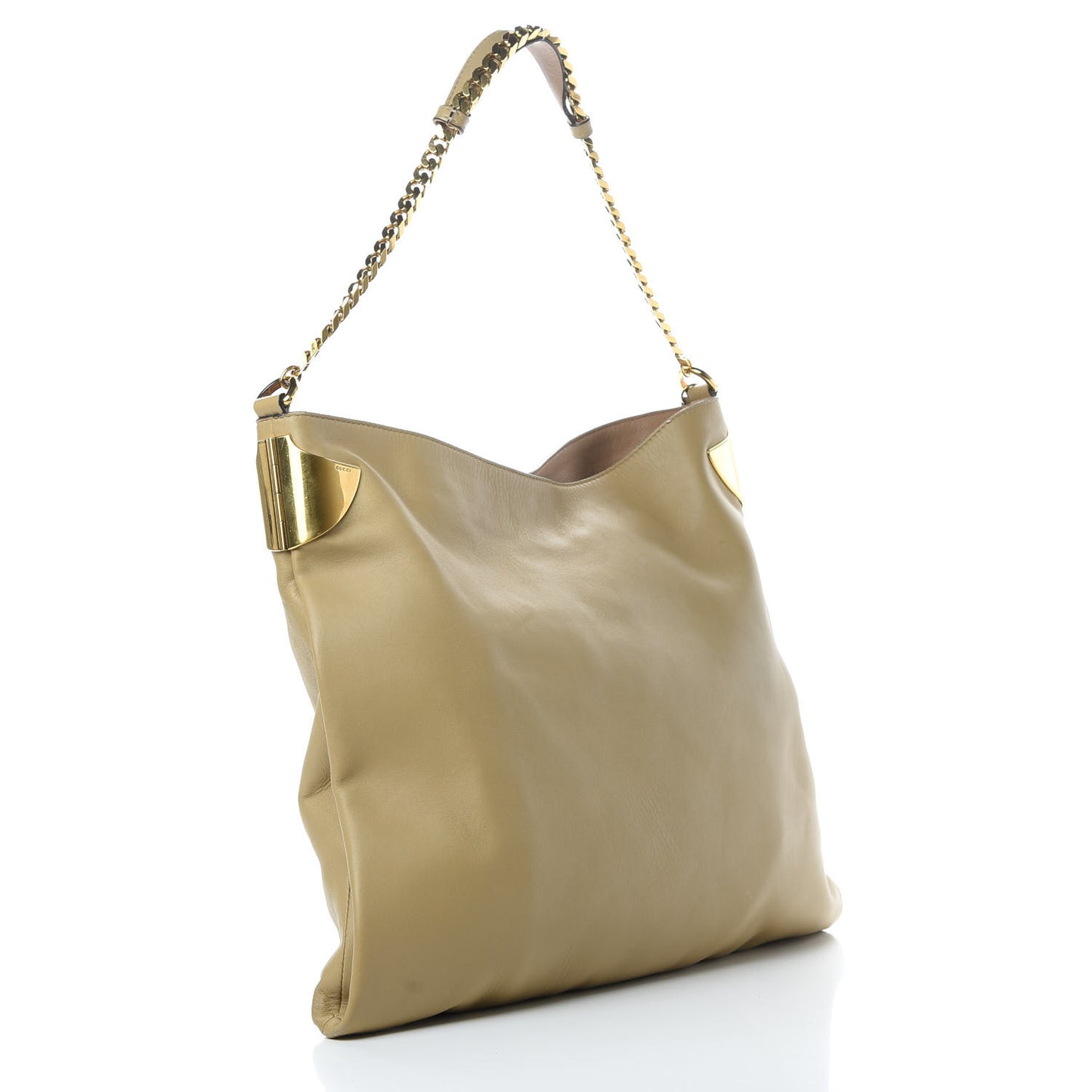 Lambskin 1970 Large Shoulder Bag Beige
