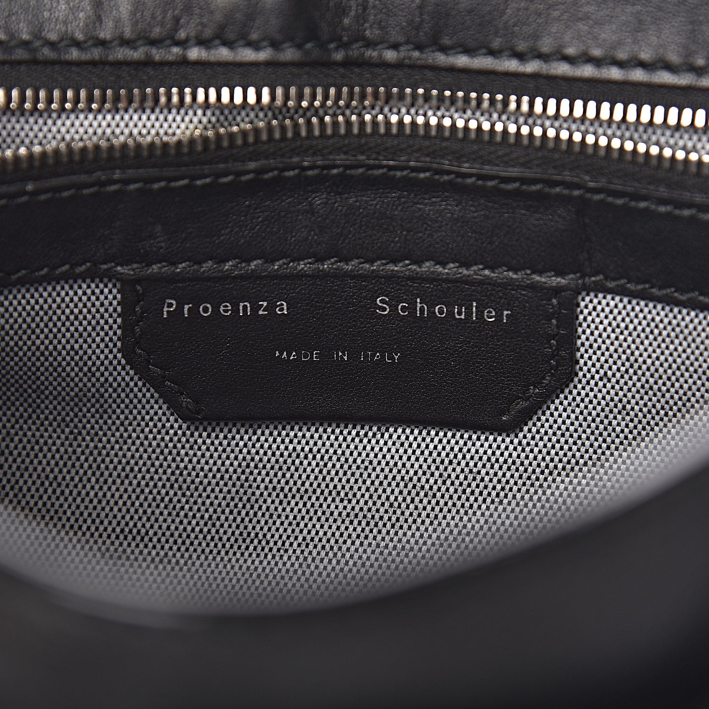 Grained Calfskin Tiny PS1 Satchel Black