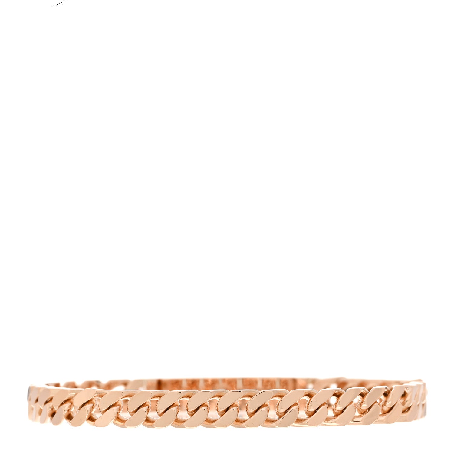 Hermes 18K Rose Gold Diamond PM Kelly Chaine Bracelet LG 2 of 4