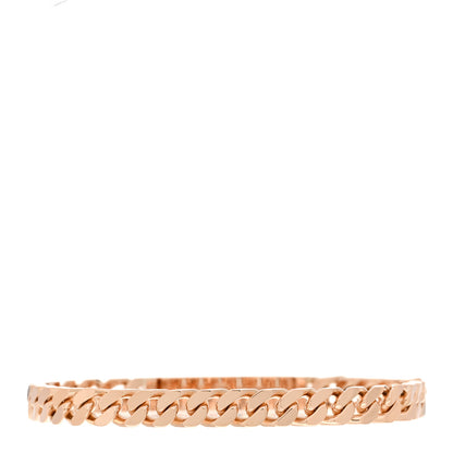 Hermes 18K Rose Gold Diamond PM Kelly Chaine Bracelet LG 2 of 4