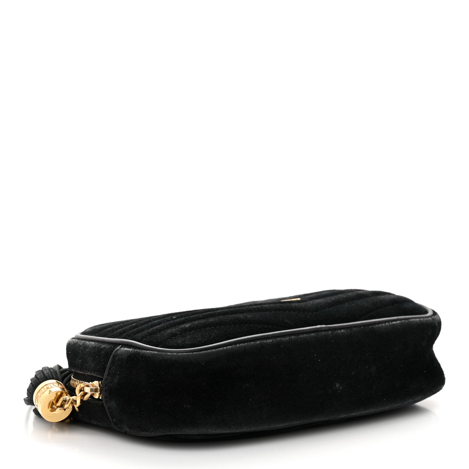 Saint Laurent Suede Matelasse Monogram Mini Lou Camera Bag Black 4 of 18