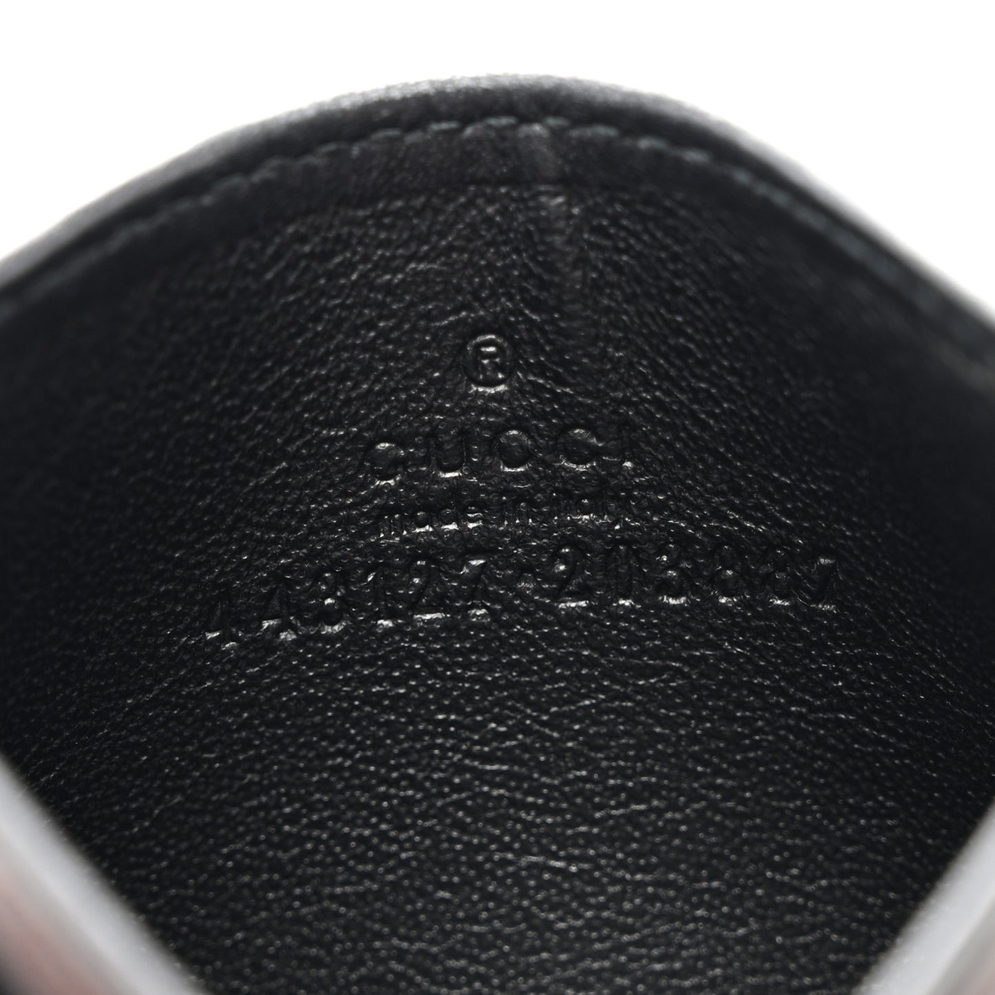 Calfskin Matelasse GG Marmont Card Holder Black
