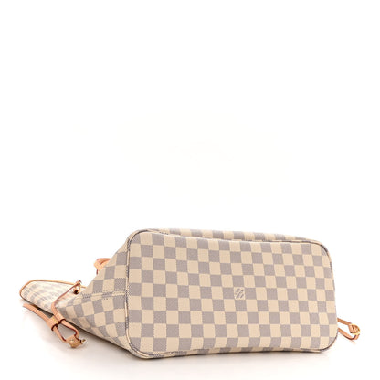 Louis Vuitton Damier Azur Neo Neverfull MM Rose Ballerine 4 of 10