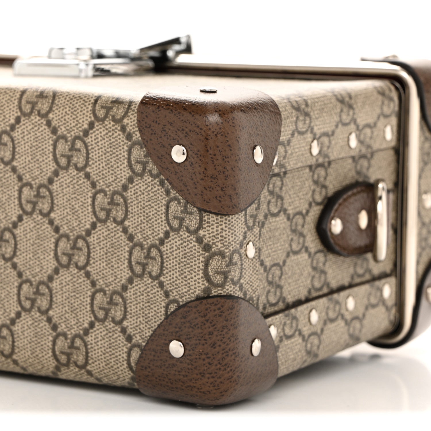 Gucci GG Supreme Monogram Globe-Trotter Beauty Case Brown 10 of 13