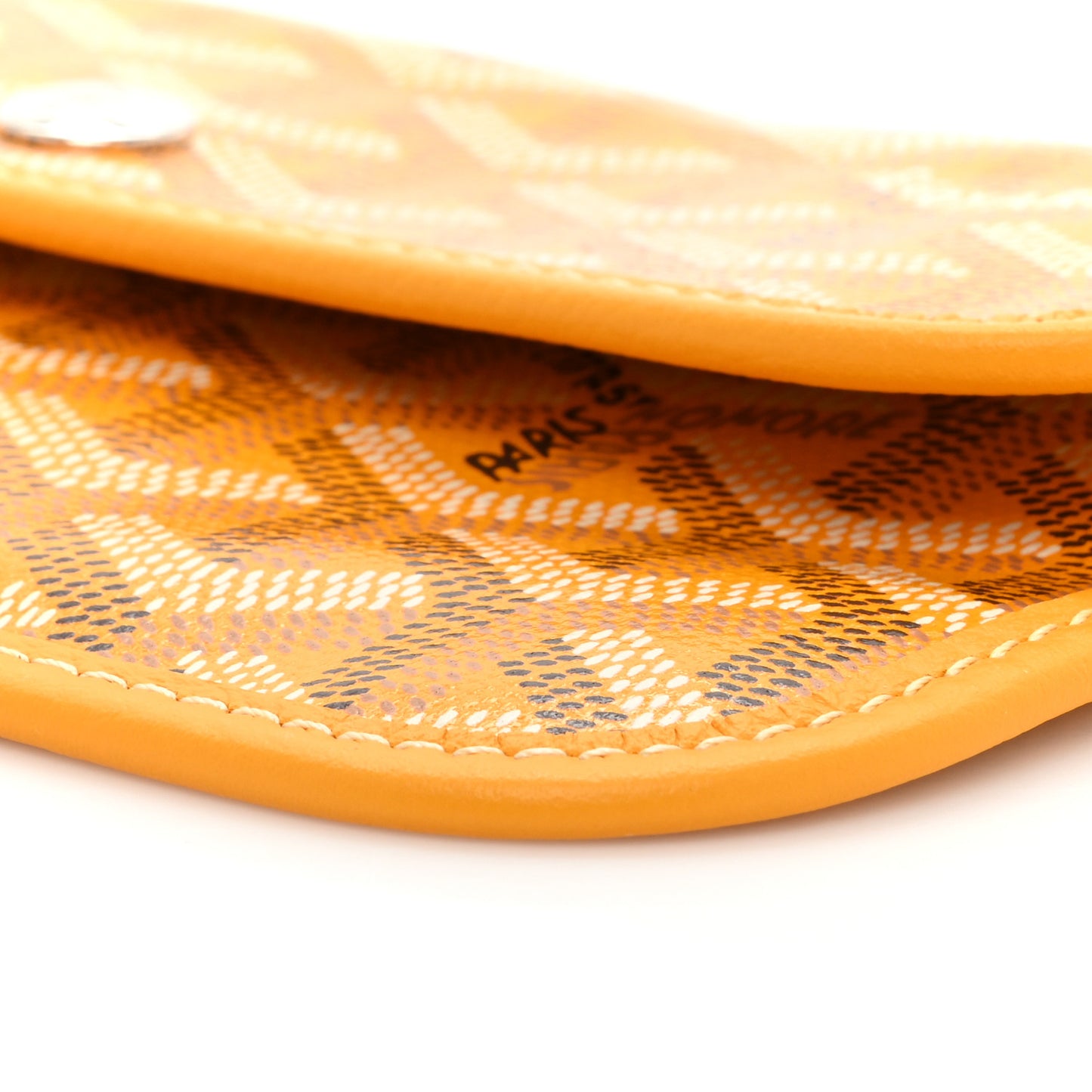 Goyardine Pouch Yellow