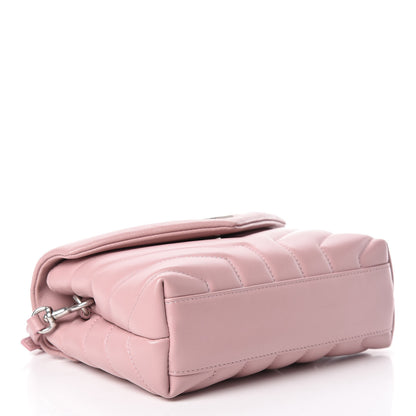 Saint Laurent Calfskin Y Quilted Monogram Toy Loulou Crossbody Bag Tender Pink 4 of 12