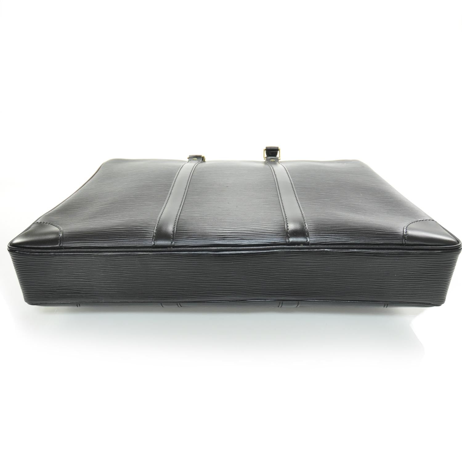 Louis Vuitton Epi Porte-Documents Voyage Briefcase Black 4 of 8