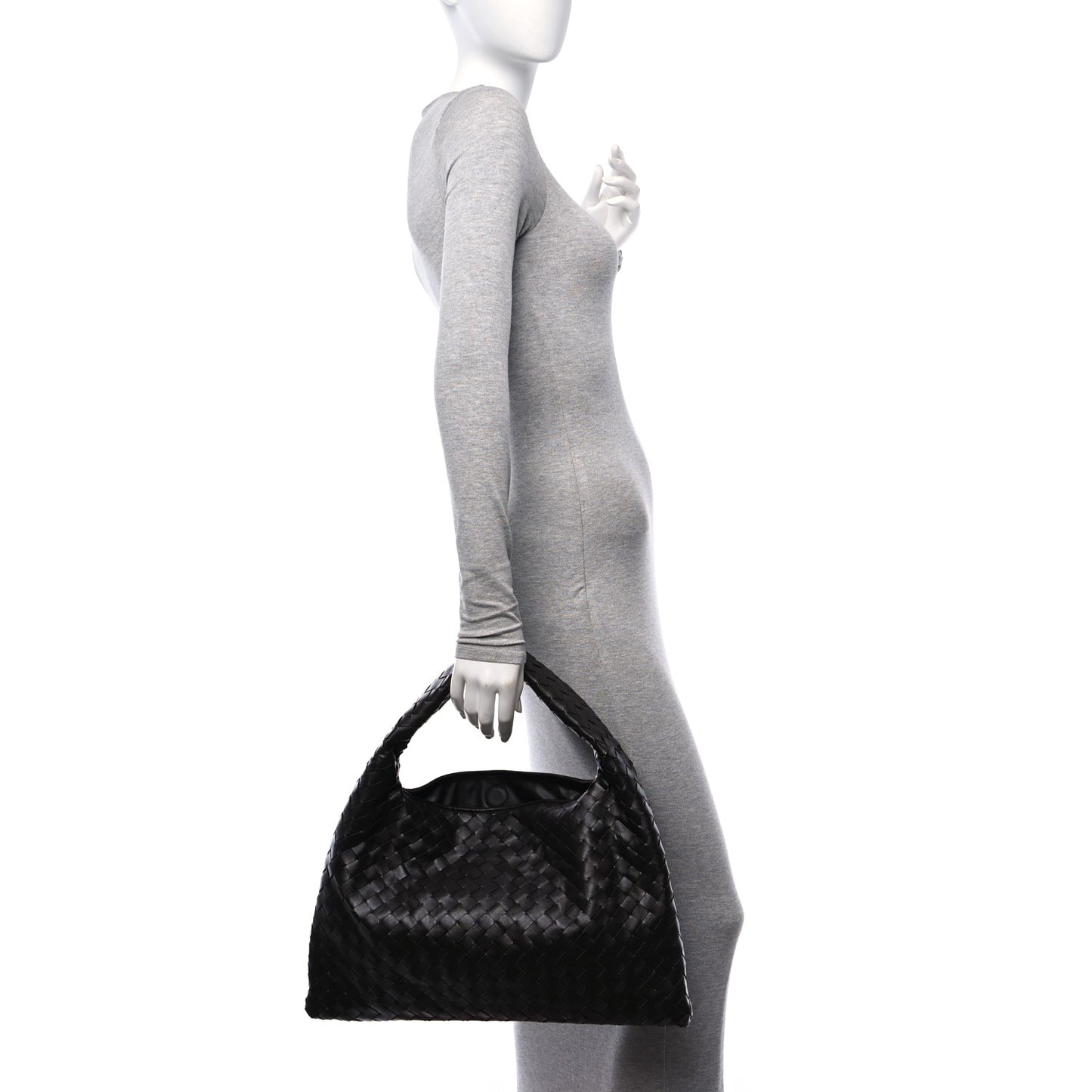 Calfskin Intrecciato Small Hop Fondant
