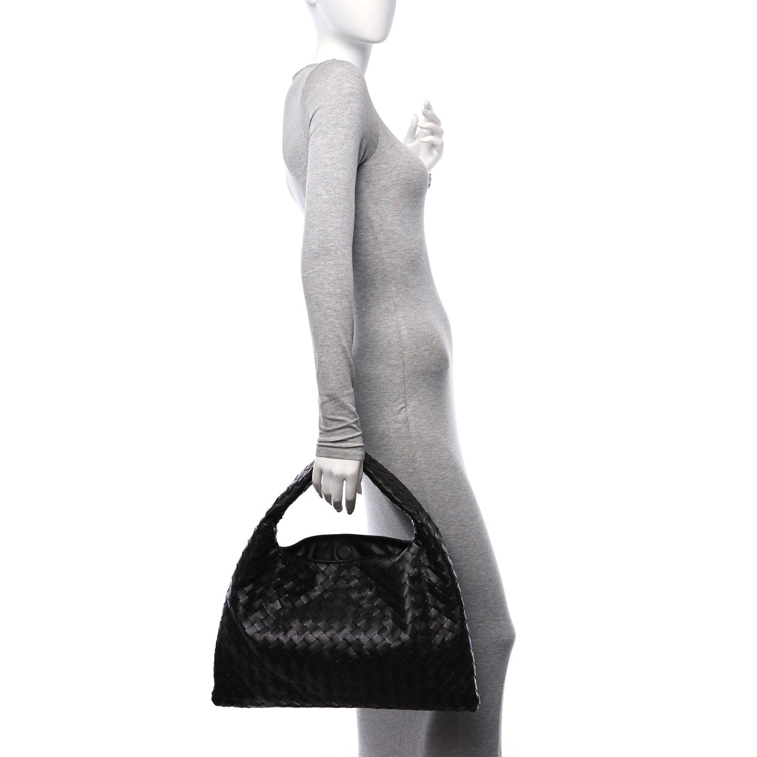 Bottega Veneta Calfskin Intrecciato Small Hop Fondant 2 of 11