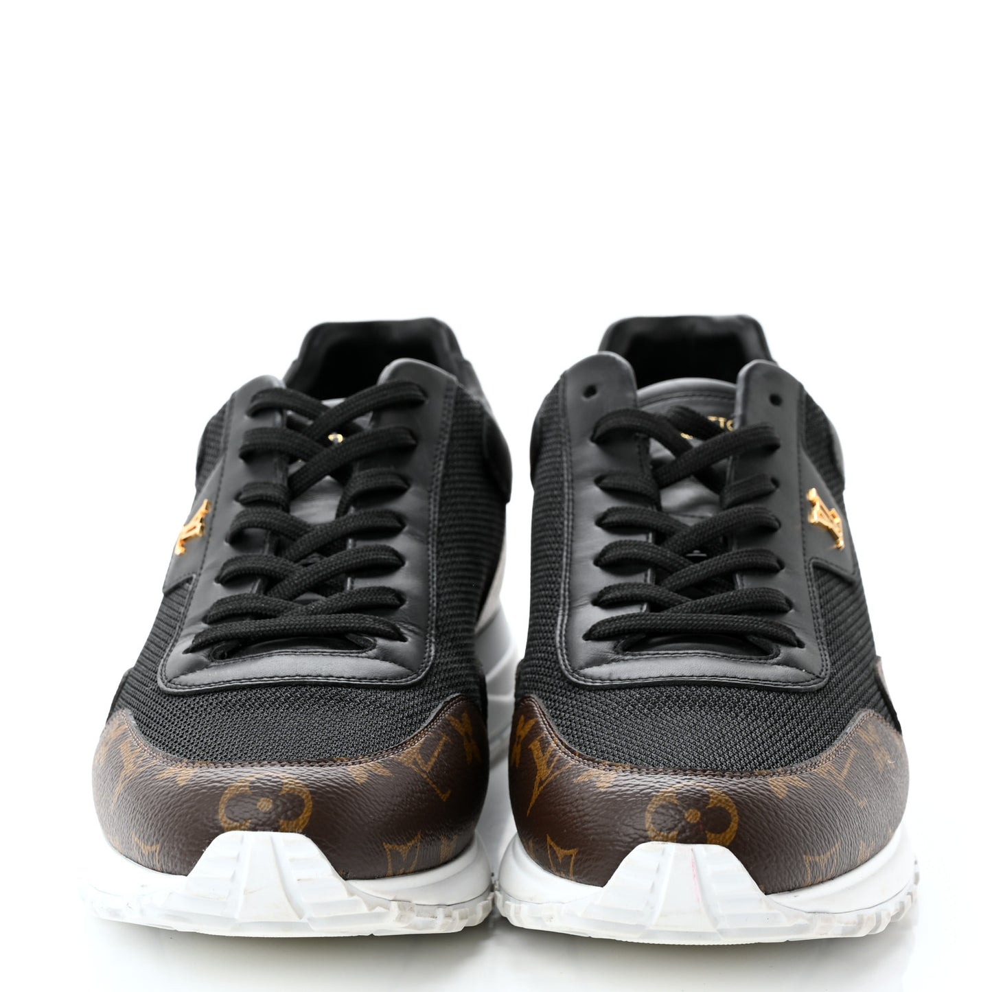 Monogram Mens Run Away Sneakers 9 Black