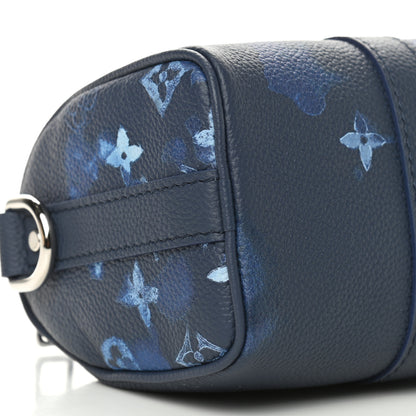 Louis Vuitton Monogram Ink Watercolor Keepall XS Blue 7 of 8