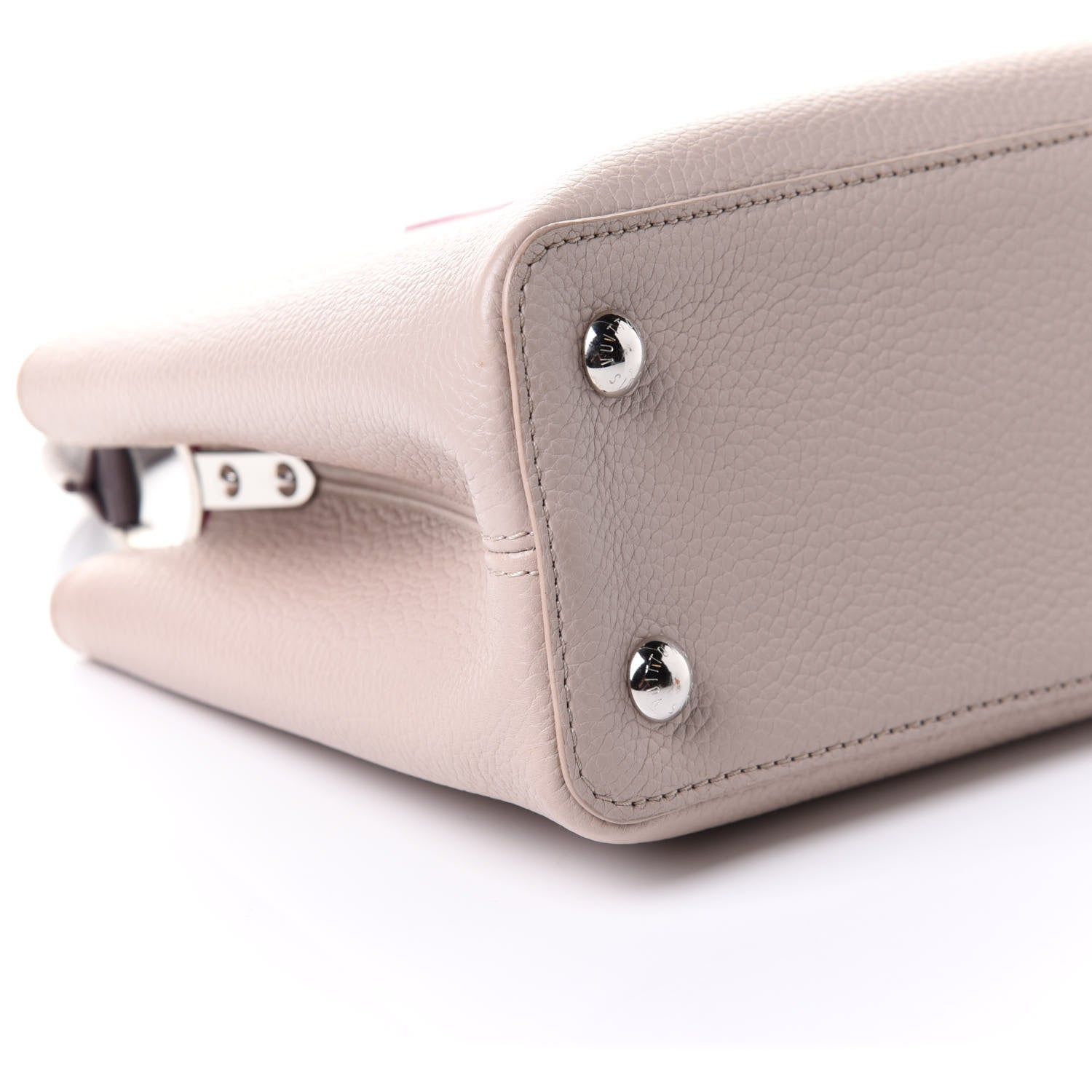 Louis Vuitton Taurillon Capucines PM Galet Violet 12 of 17