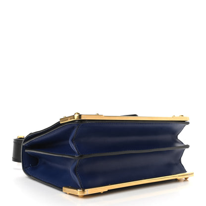 Prada City Calf Saffiano Cahier Bag Bluette Black 3 of 12