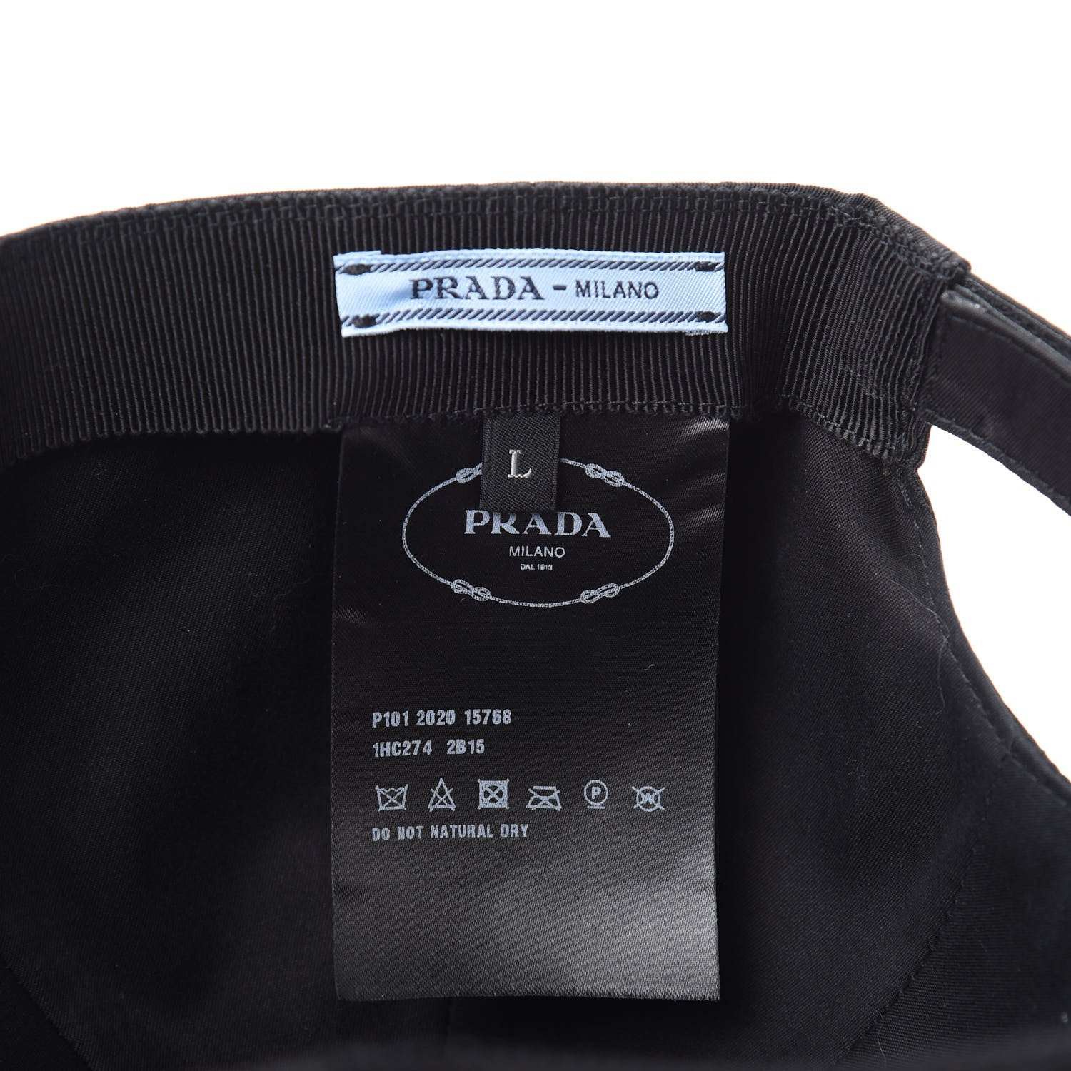 Prada Nylon Womens Baseball Cap L Black 7 of 7