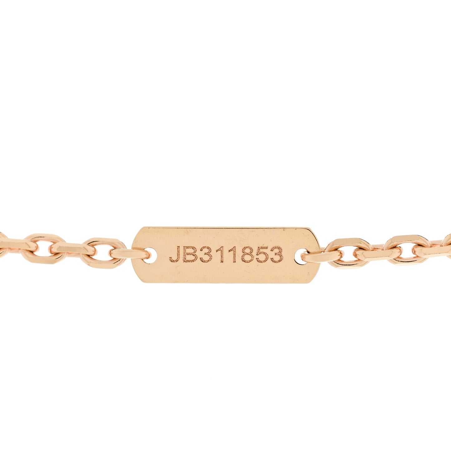 18K Rose Gold Letterwood Magic Alhambra Long Necklace